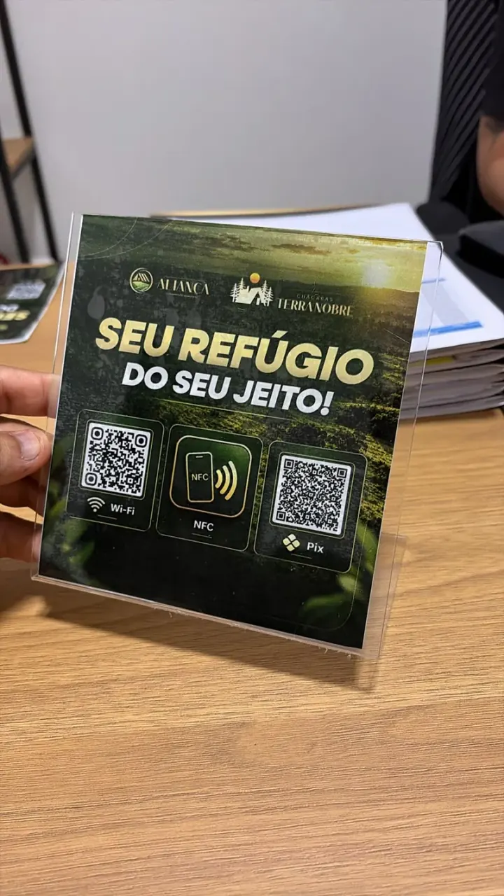 Plaquinha NFC Chácaras Terra Nobre
